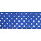 LaRibbons 2 1/2" Wired Ribbon | Blue w/ Multi White Stars | 10 Yard Spool